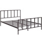 Dower Queen Stainless Steel Bed, Brown, Metal 12295