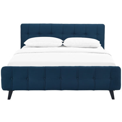 Ophelia Queen Fabric Bed, Navy, Fabric 12357