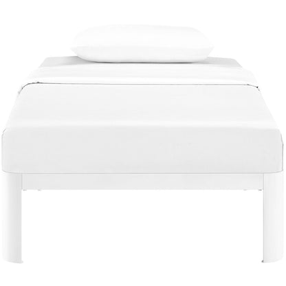 Corinne Twin Bed Frame, White, Metal 12363