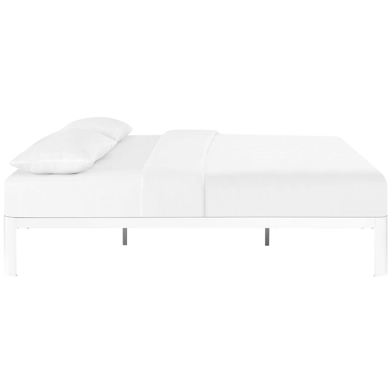Corinne Full Bed Frame, White, Metal 12366