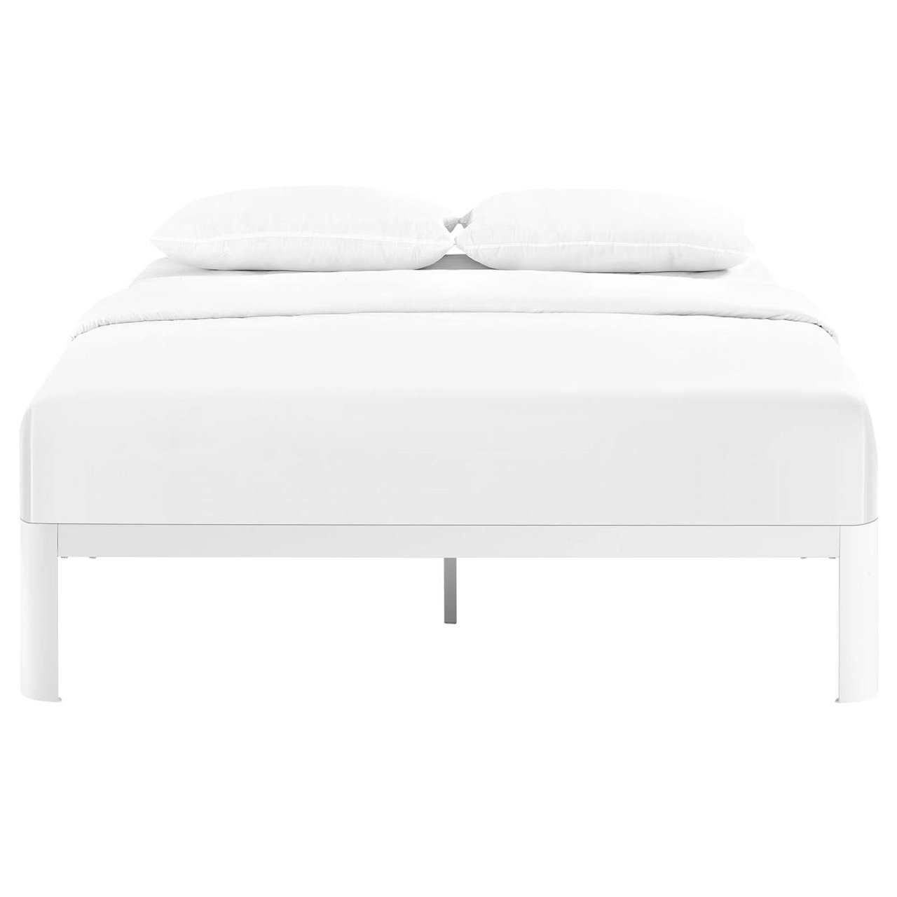 Corinne Full Bed Frame, White, Metal 12366