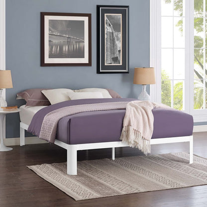 Corinne Full Bed Frame, White, Metal 12366