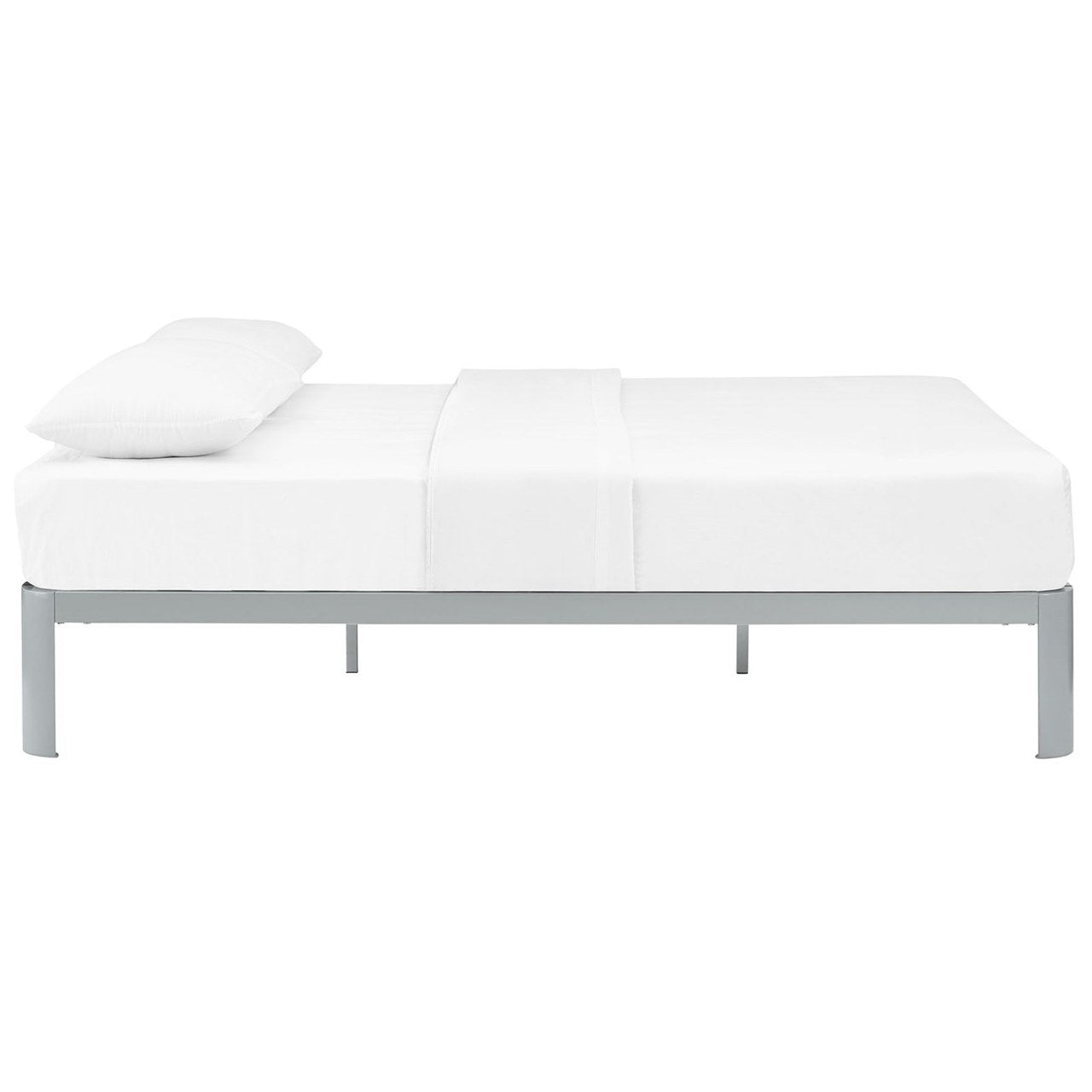 Corinne Queen Bed Frame, Grey, Metal 12368