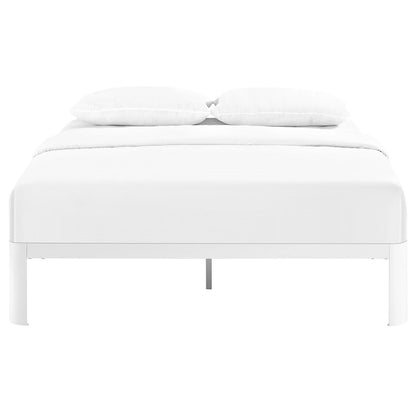Corinne Queen Bed Frame, White, Metal 12369