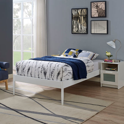 Elsie Twin Bed Frame, White, Metal 12375