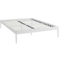 Elsie Full Bed Frame, White, Metal 12378