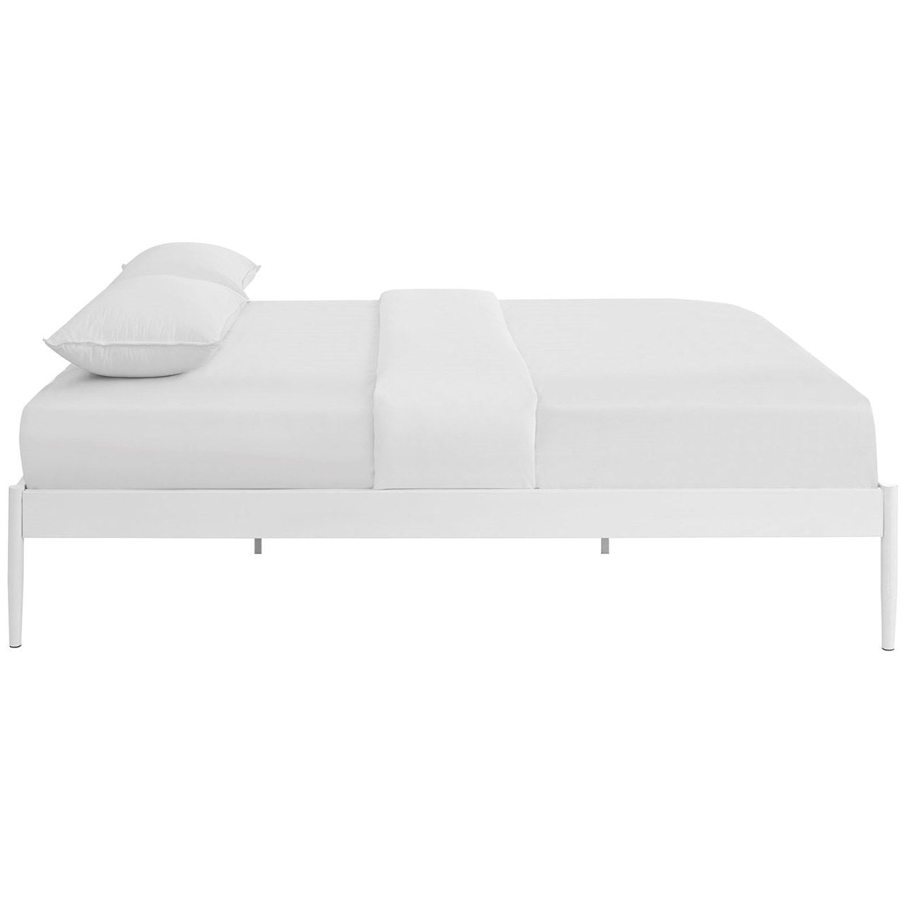 Elsie King Bed Frame, White, Metal 12384