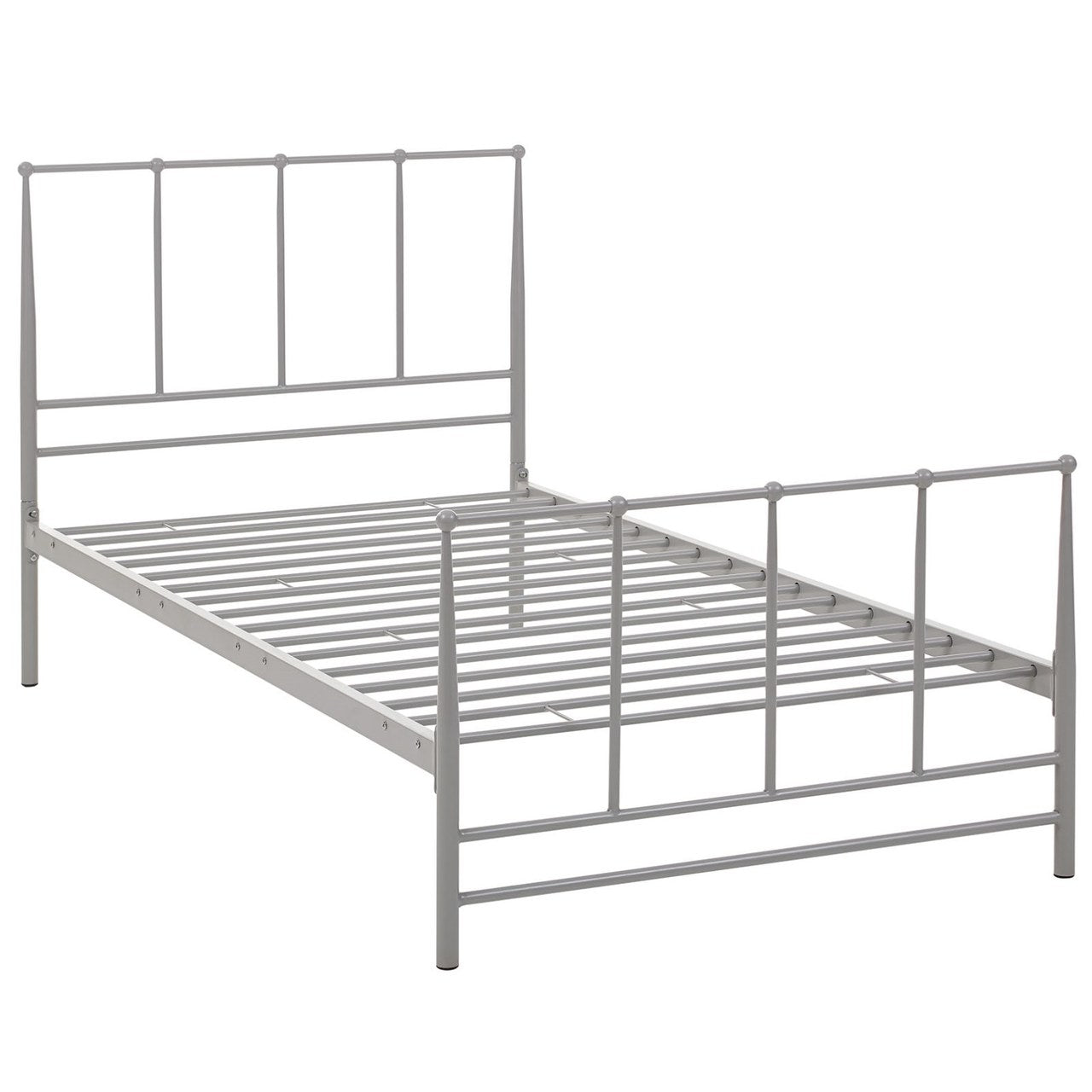 Estate Twin Bed, Grey, Metal 12389