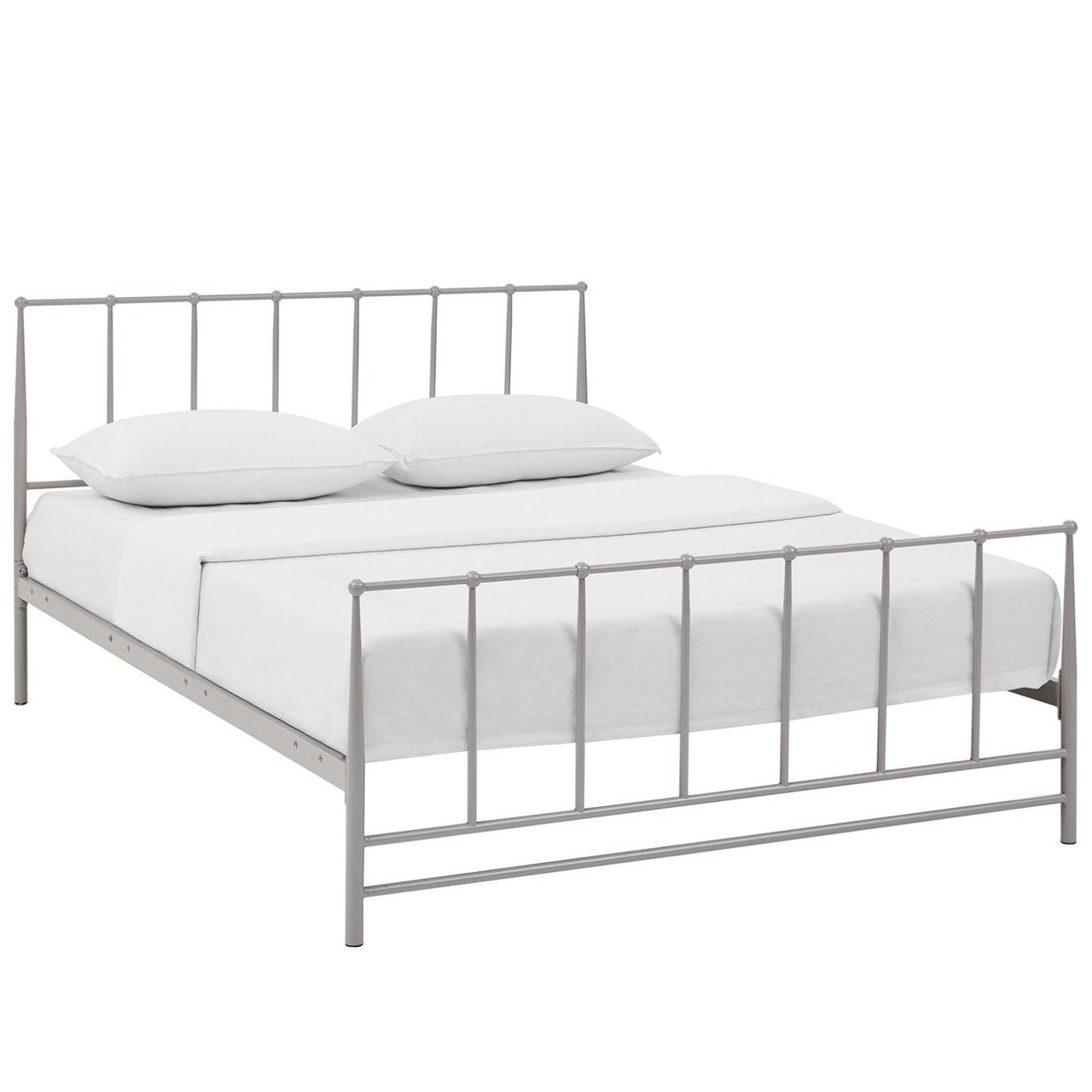 Estate Full Bed, Grey, Metal 12392