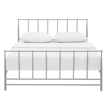 Estate Full Bed, Grey, Metal 12392