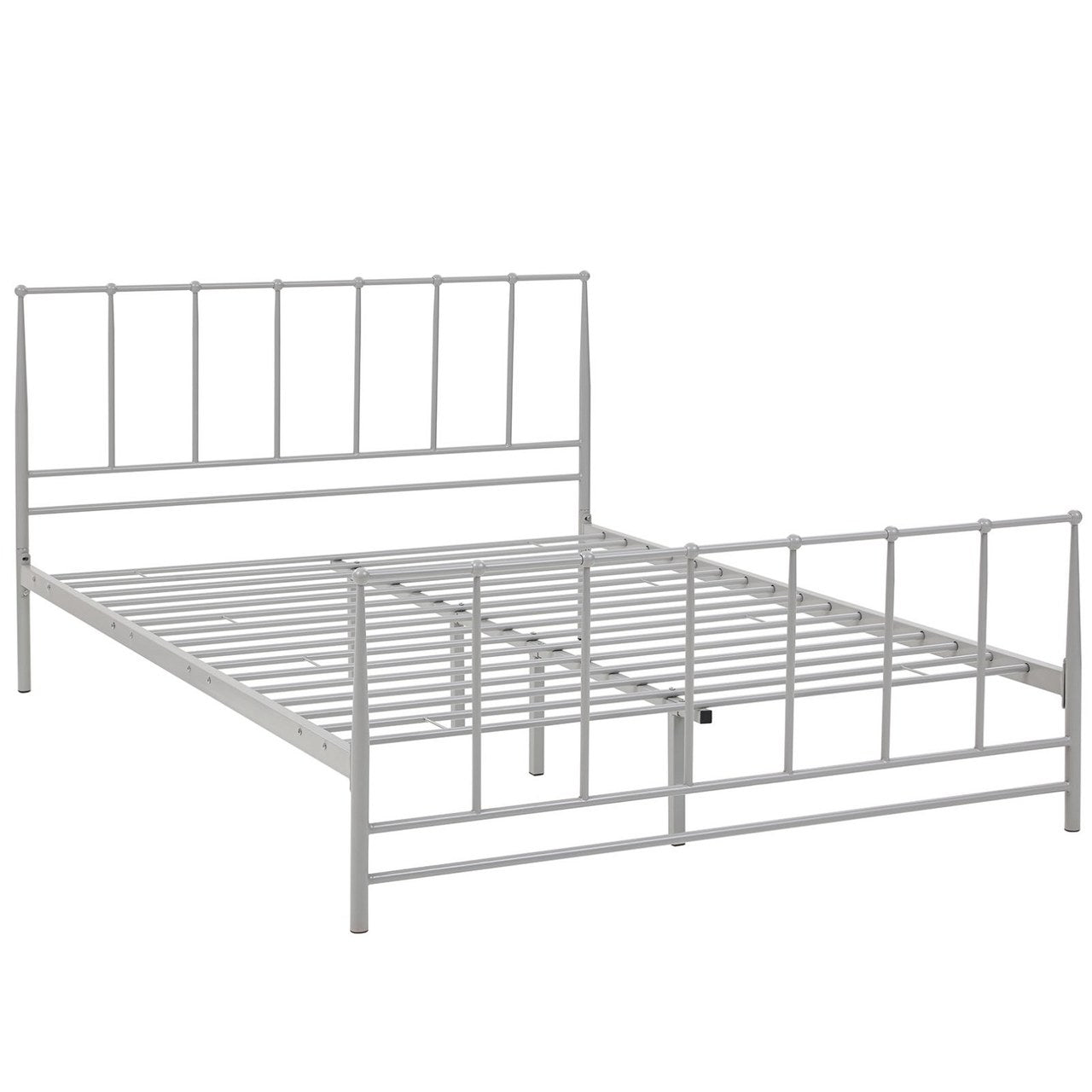 Estate Queen Bed, Grey, Metal 12395