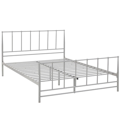 Estate Queen Bed, Grey, Metal 12395