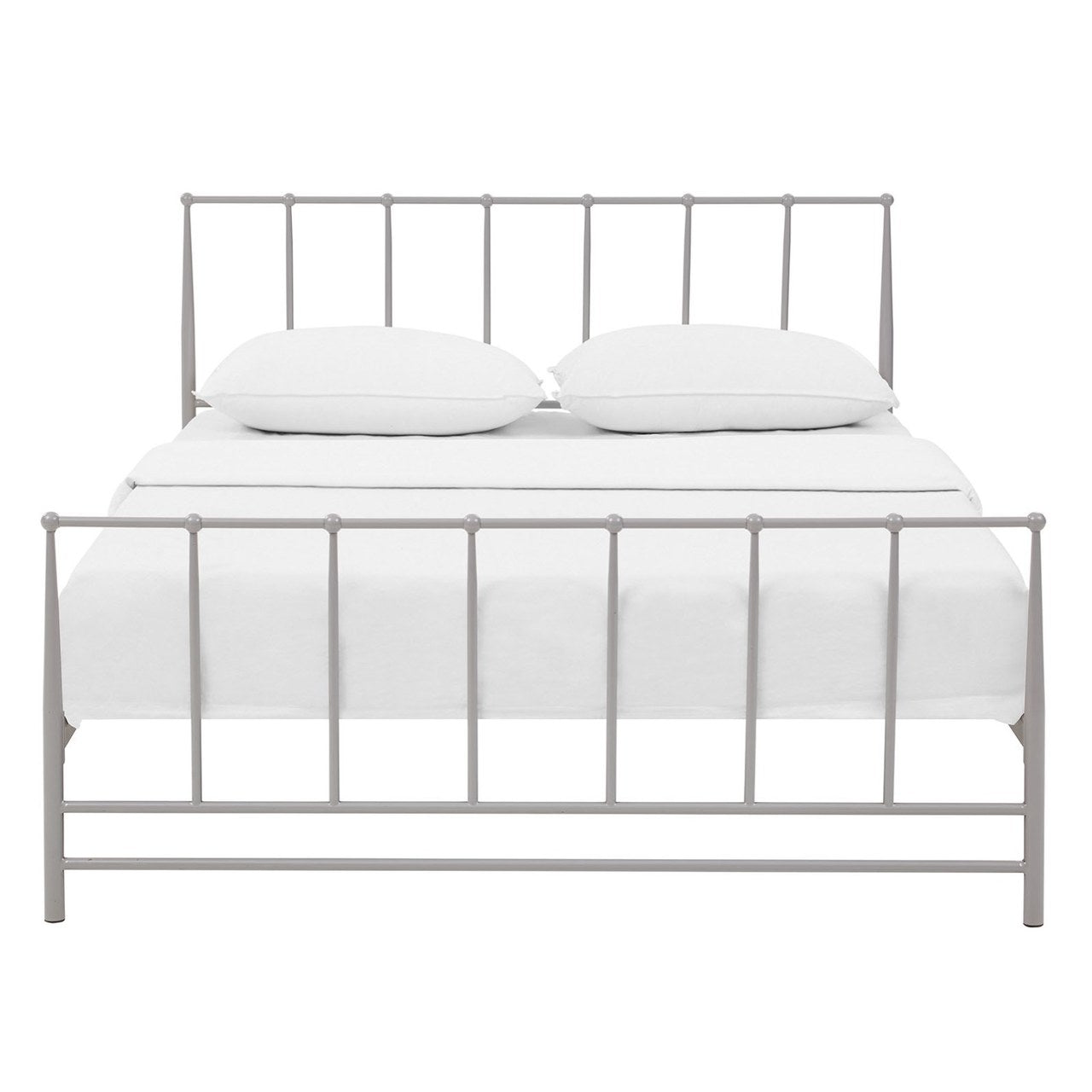Estate Queen Bed, Grey, Metal 12395