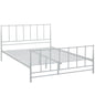 Estate Queen Bed, White, Metal 12396