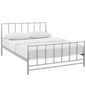 Estate King Bed, Grey, Metal 12398