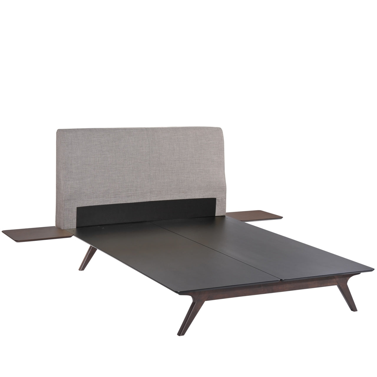 Tracy Three PCS Full Bedroom Set, Grey, Fabric 12409