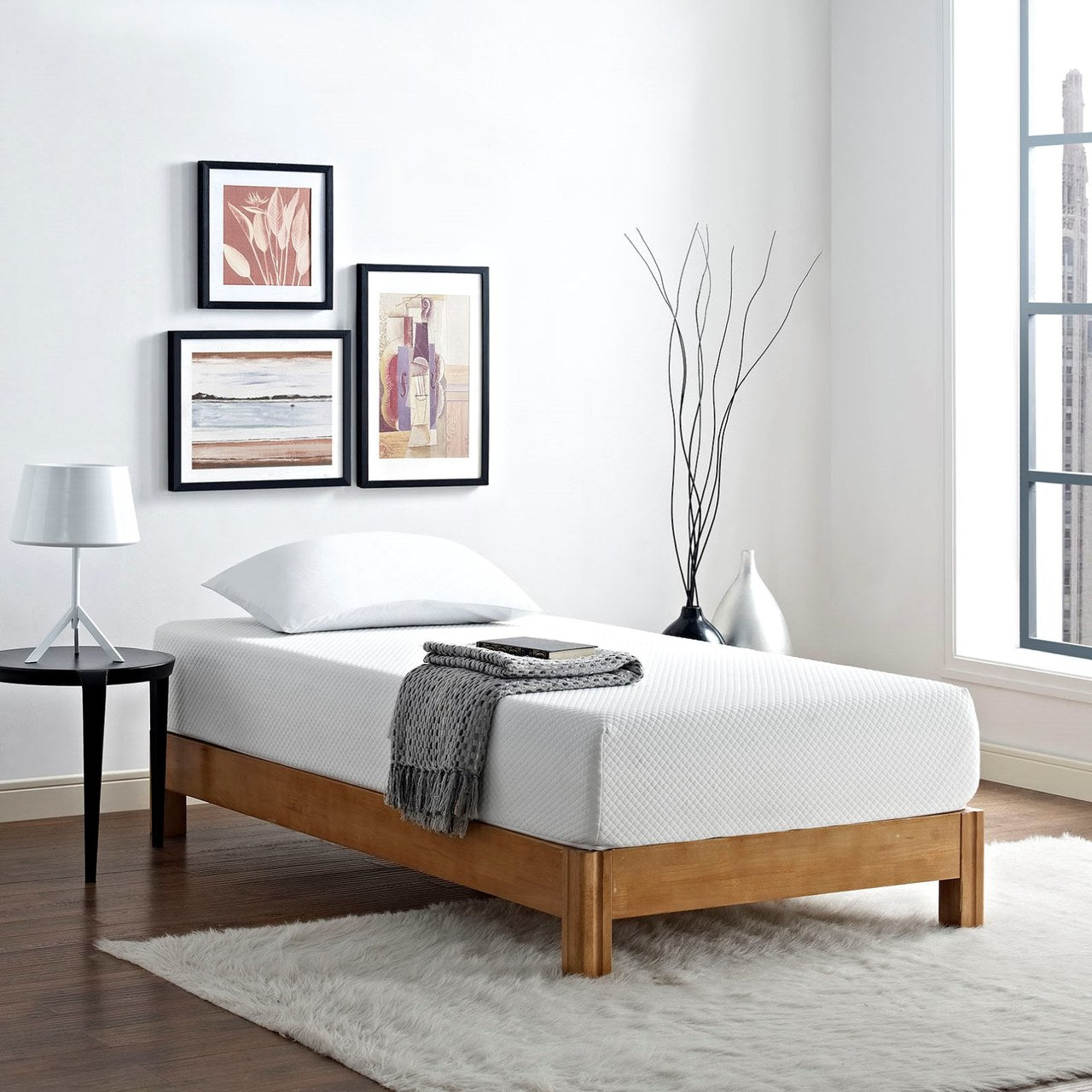Aveline 10" Twin Mattress, White, Fabric 12417