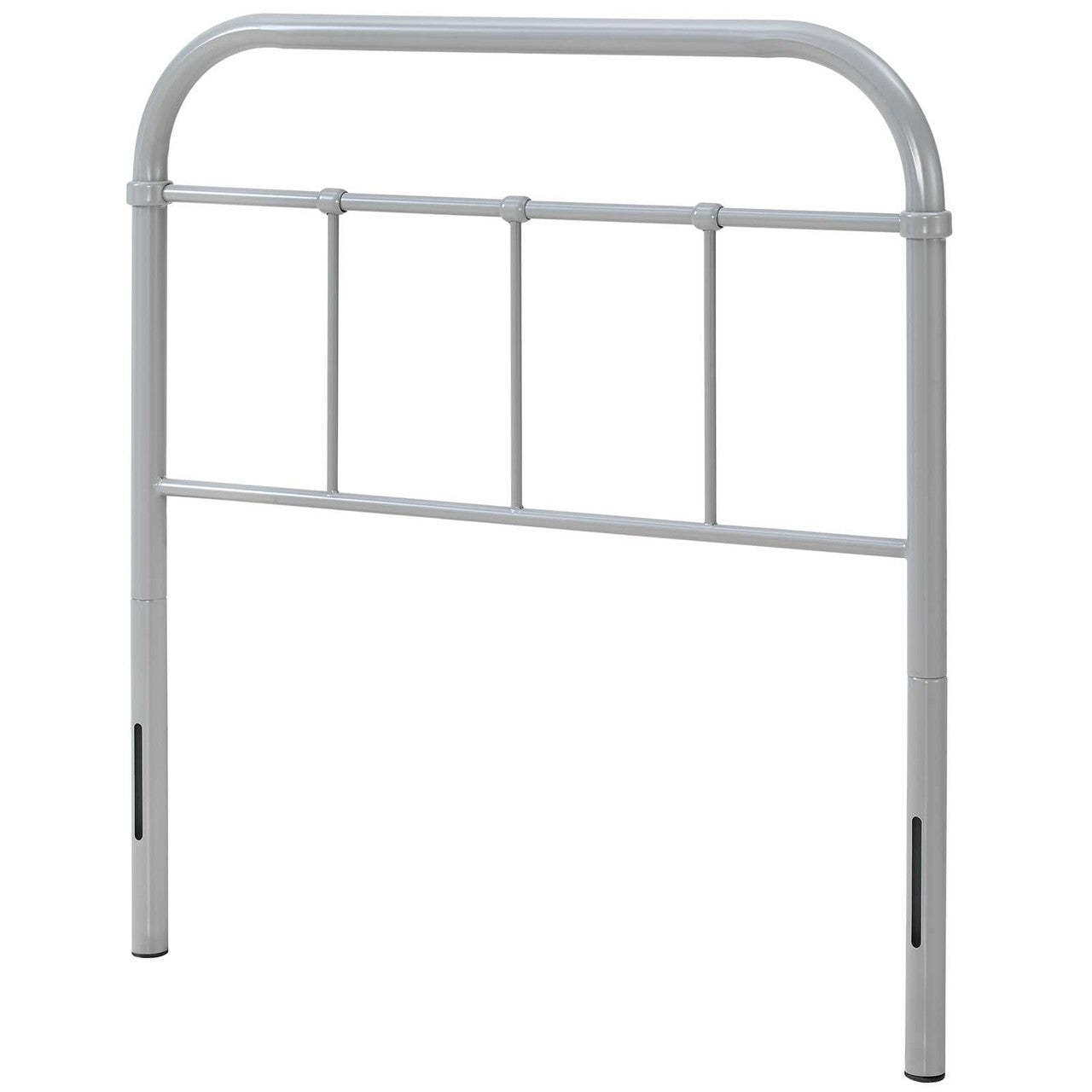 Serena Twin Steel Headboard, Twin Size, Metal Steel, Grey Gray, 14391