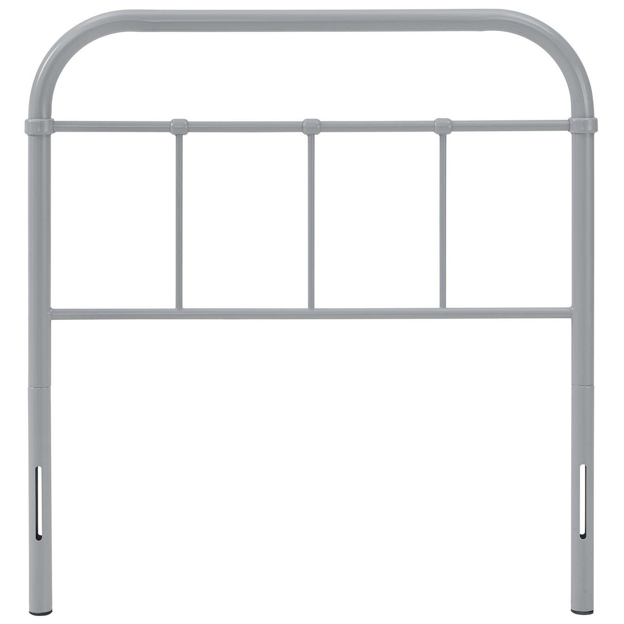 Serena Twin Steel Headboard, Twin Size, Metal Steel, Grey Gray, 14391