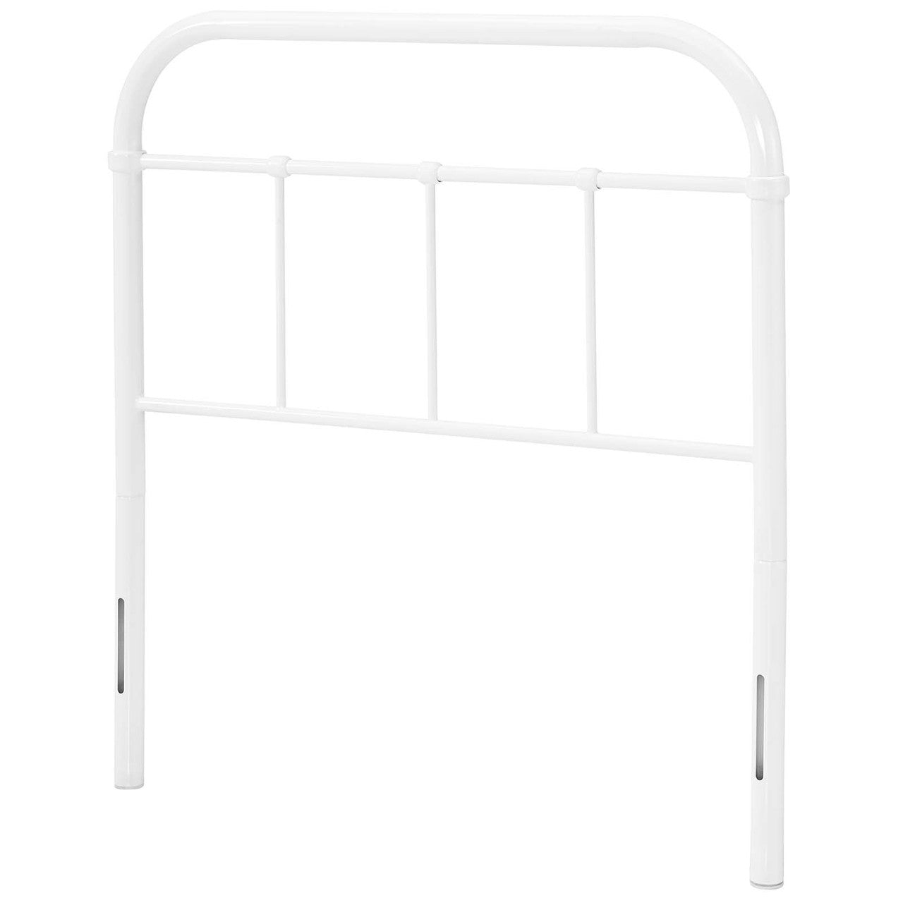 Serena Twin Steel Headboard, Twin Size, Metal Steel, White, 14395