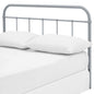 Serena Full Steel Headboard, Full Size, Metal Steel, Grey Gray, 14397