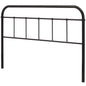 Serena Queen Steel Headboard, Queen Size, Metal Steel, Brown, 14399