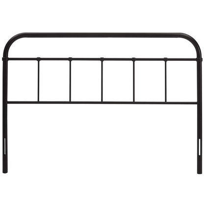 Serena Queen Steel Headboard, Queen Size, Metal Steel, Brown, 14399