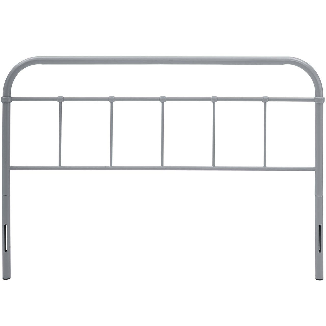 Serena Queen Steel Headboard, Queen Size, Metal Steel, Grey Gray, 14400