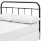 Serena King Steel Headboard, King Size, Metal Steel, Brown, 14402