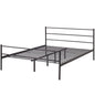 Alina Queen Platform Bed Frame, Queen Size, Metal Steel, Brown, 14439