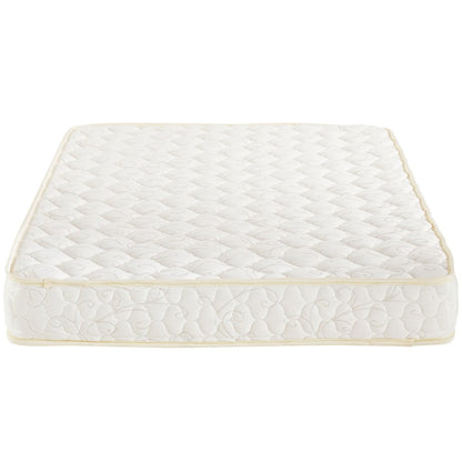 Emma 6" Twin Mattress, White, Fabric 12442