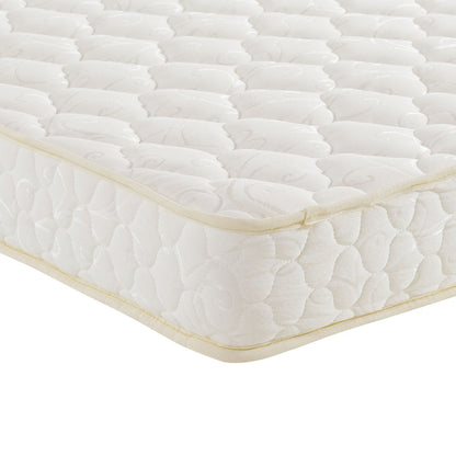 Emma 6" Twin Mattress, White, Fabric 12442