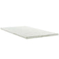 Relax Twin 2" Gel Memory Foam Mattress Topper, White, Fabric 12443