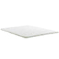 Relax Queen 2" Gel Memory Foam Mattress Topper, White, Fabric 12445