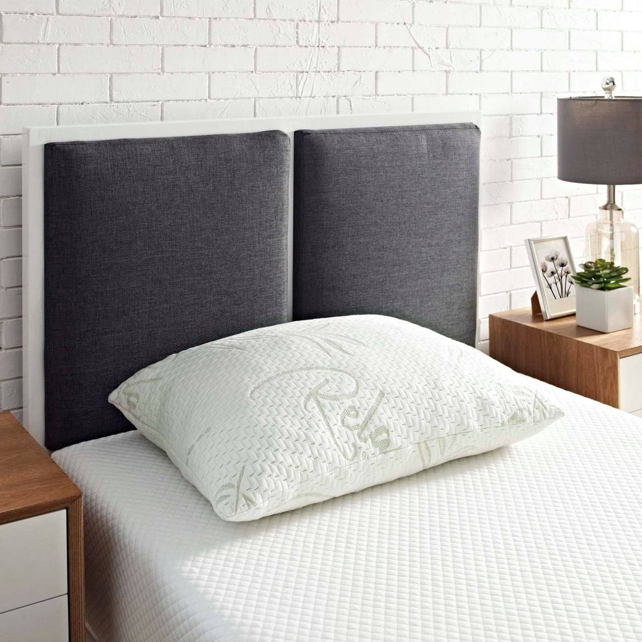 Relax Standard/Queen Size Pillow, White, Fabric 12447