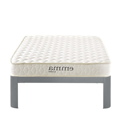 Emma 6" Twin XL Mattress, Twin Size XL, Fabric, White, 14445