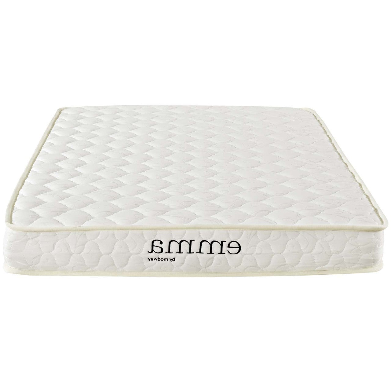 Emma 6" Twin XL Mattress, Twin Size XL, Fabric, White, 14445