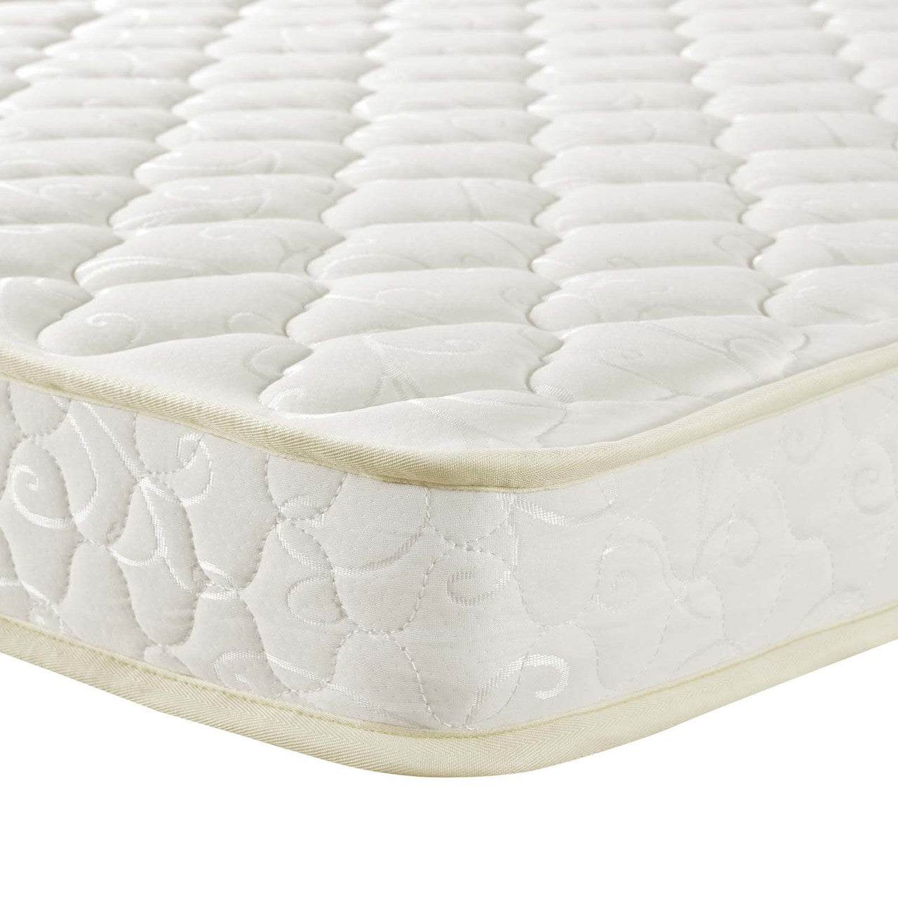 Emma 6" Twin XL Mattress, Twin Size XL, Fabric, White, 14445