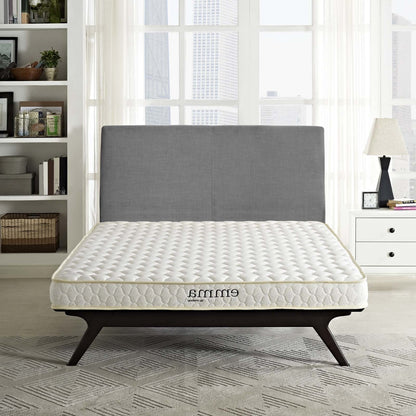 Emma 6" Full XL Mattress, Full Size XL, Fabric, White, 14447