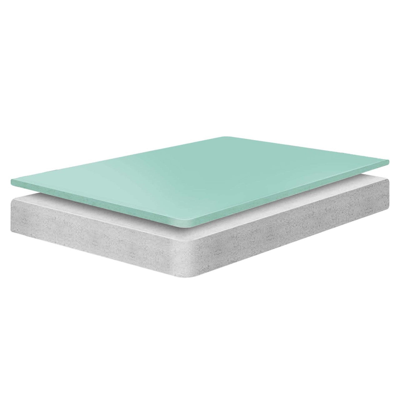 Emma 6" Queen Mattress, Queen Size, Fabric, White, 14448