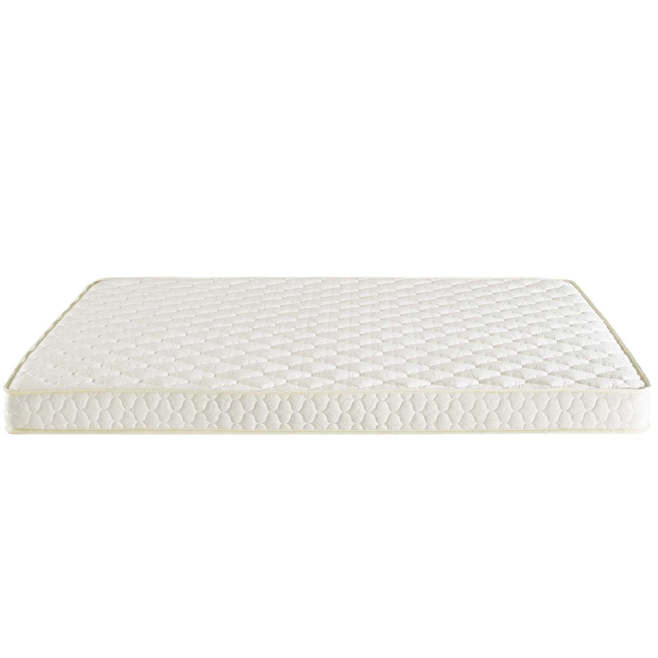 Emma 6" Queen Mattress, Queen Size, Fabric, White, 14448