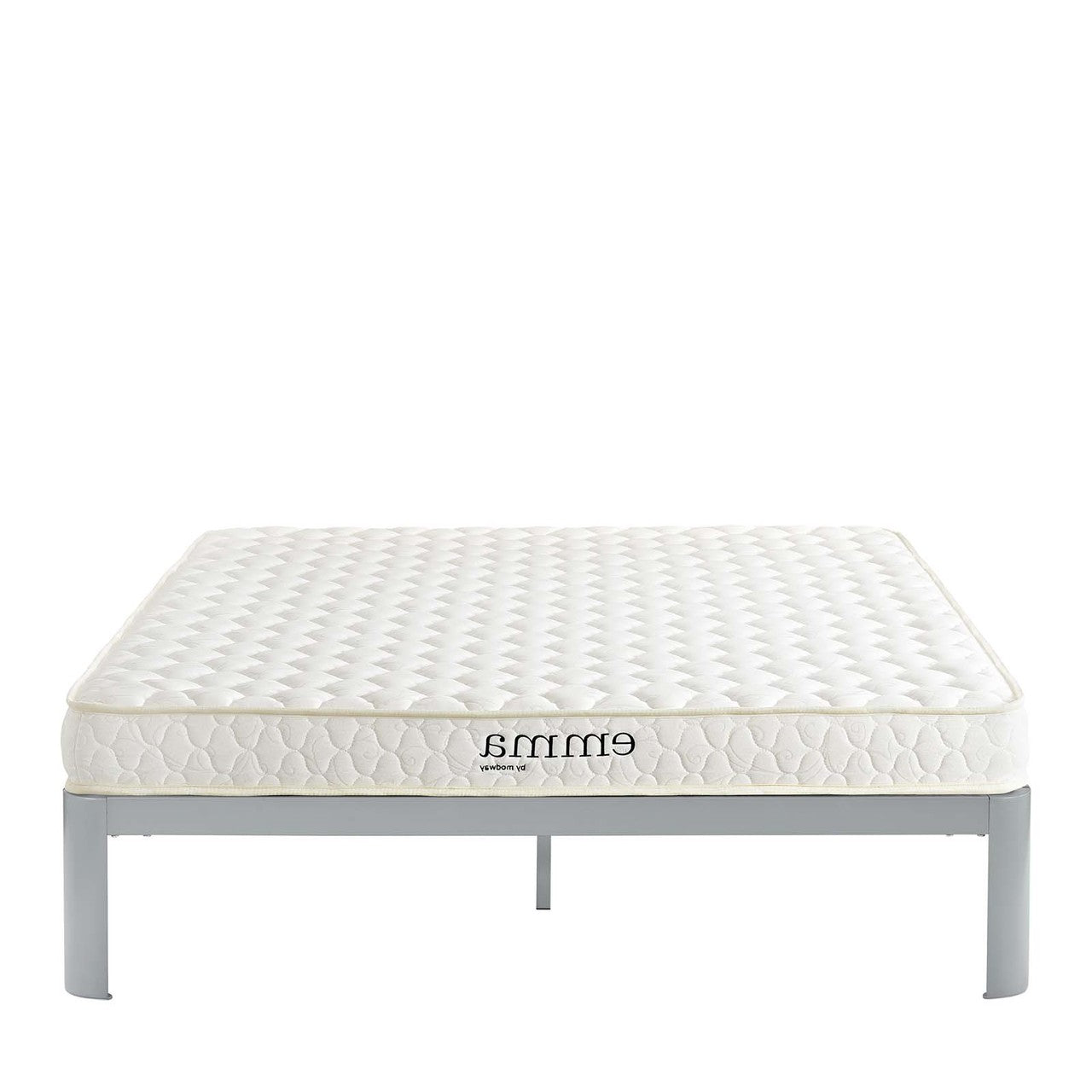 Emma 6" King Mattress, Twin Size, Fabric, White, 14449