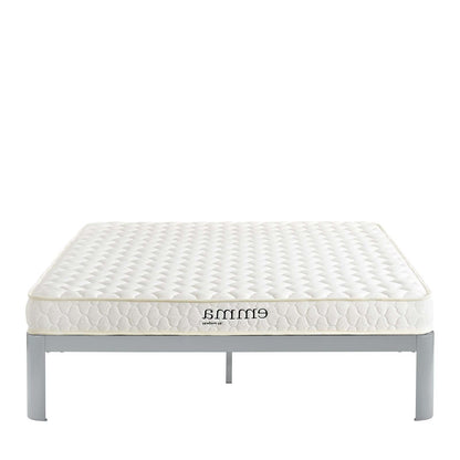 Emma 6" King Mattress, Twin Size, Fabric, White, 14449