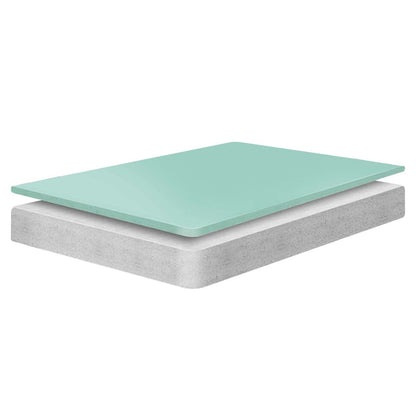 Emma 6" King Mattress, Twin Size, Fabric, White, 14449