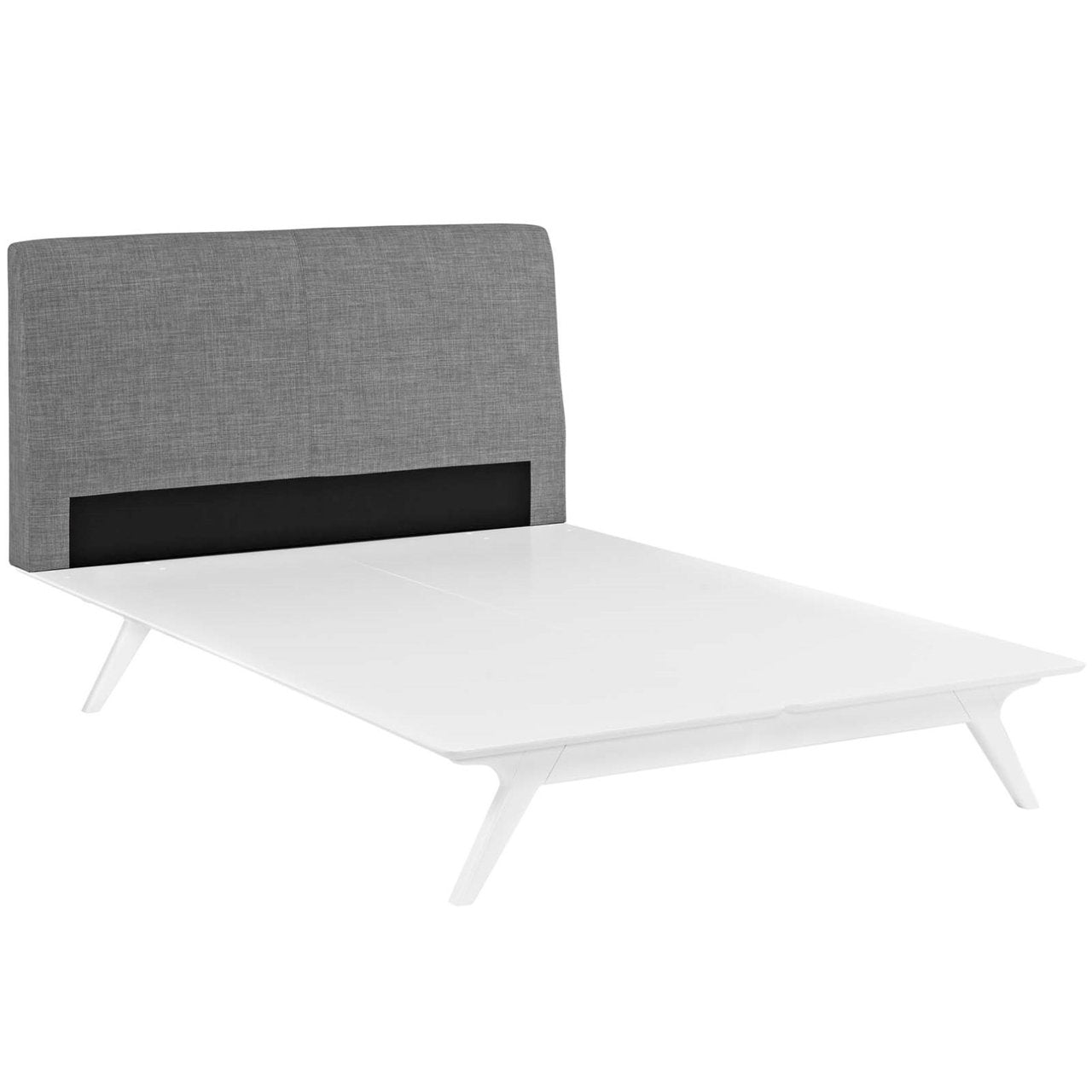 Tracy Full Bed, Grey, Fabric 13017