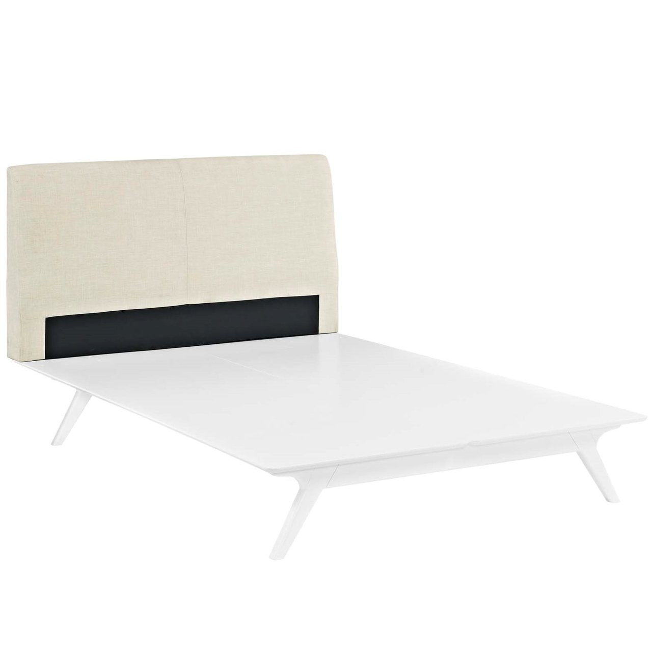 Tracy Queen Bed, Beige, Fabric 13020
