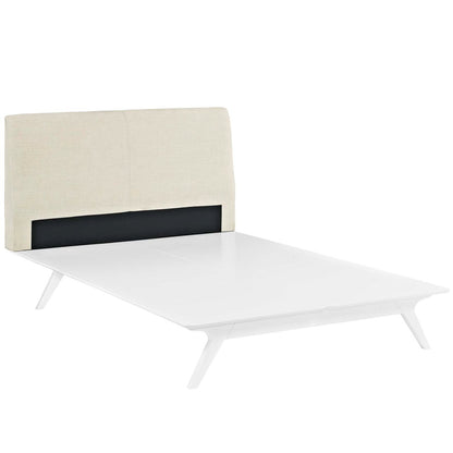 Tracy Queen Bed, Beige, Fabric 13020
