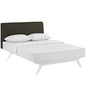 Tracy Queen Bed, Brown, Fabric 13021