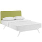 Tracy Queen Bed, Green, Fabric 13022