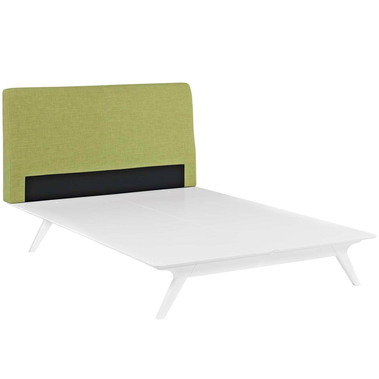 Tracy Queen Bed, Green, Fabric 13022